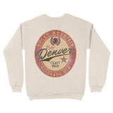 Denver Crewneck in Natural - back view
