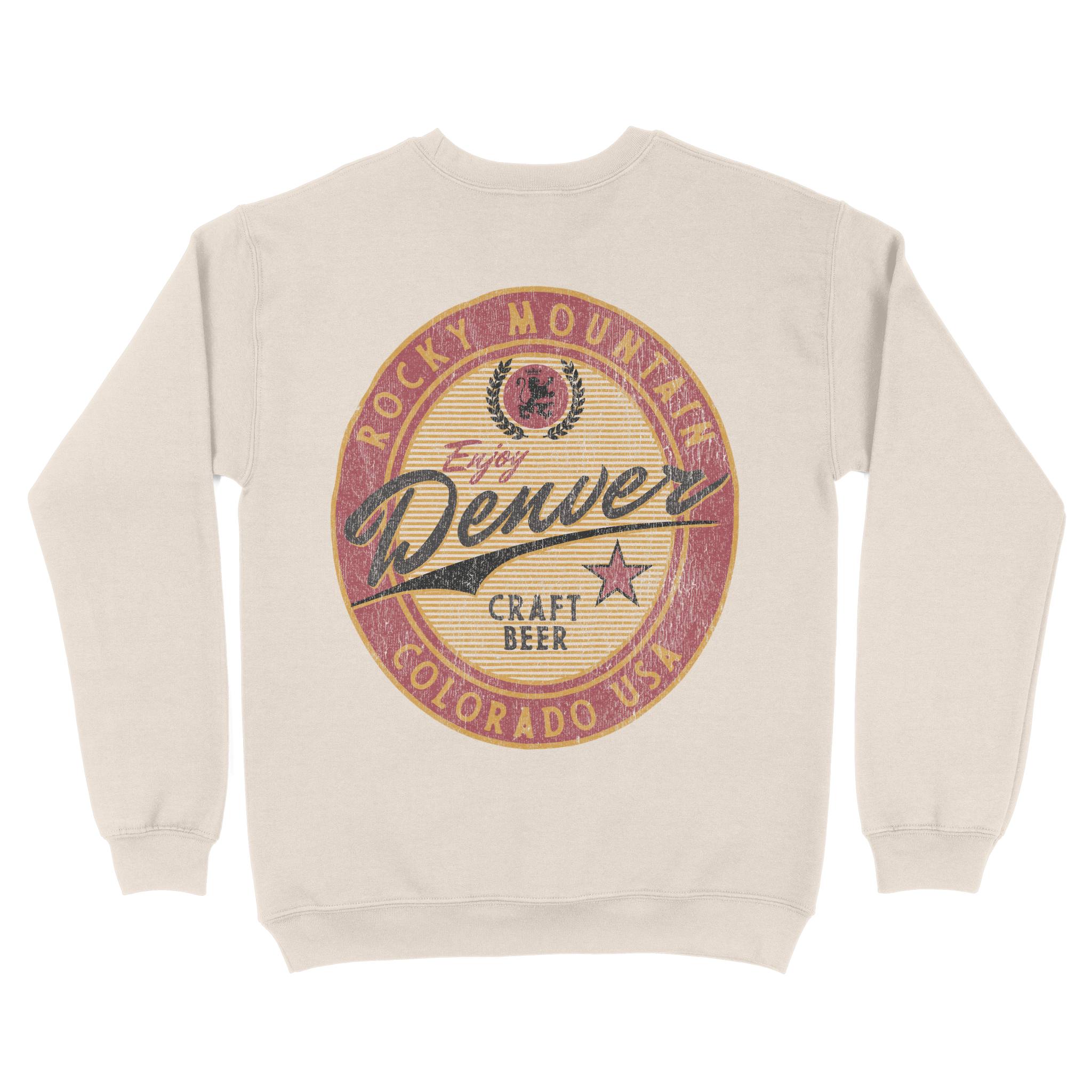 Denver Crewneck in Natural - back view