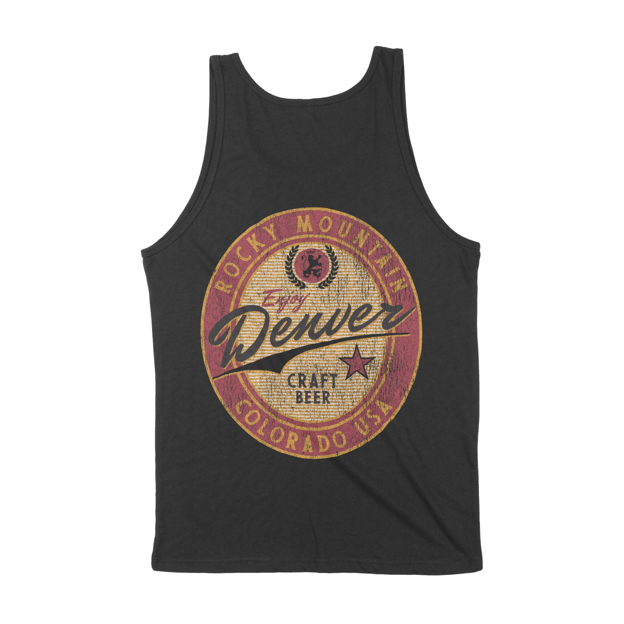 Denver Tank Top in Black - back view
