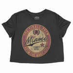 Miami Craft Brew Cropped Tee Black front