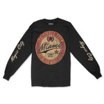 Miami Craft Brew Longsleeve in Black - front view with sleeves