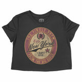 New York Craft Brew Cropped Tee Black front