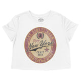 New York Craft Brew Cropped Tee White front