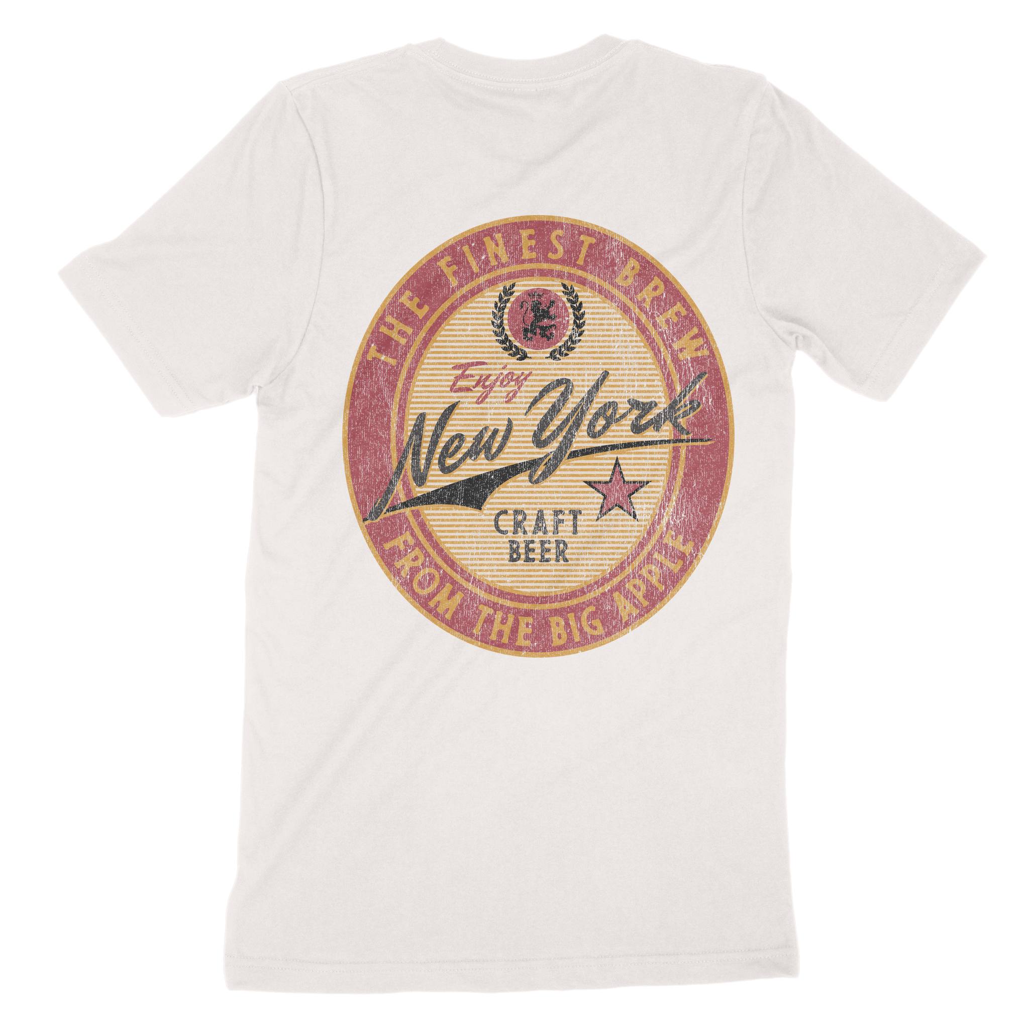 New York Craft Brew T-Shirt in Vintage - back view