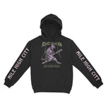 Denver Hoodie in Black - front-sleeves view