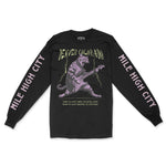 Denver Music Kitten Longsleeve in Black - front view with sleeves