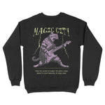 Miami Crewneck in Black - back view
