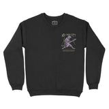 New York Crewneck in Black - front view