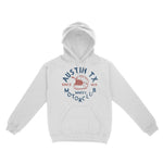 Austin Moto Helmet Hoodie White front