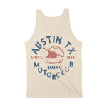 Austin Moto Helmet Tank Top Natural back