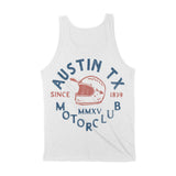 Austin Moto Helmet Tank Top White back