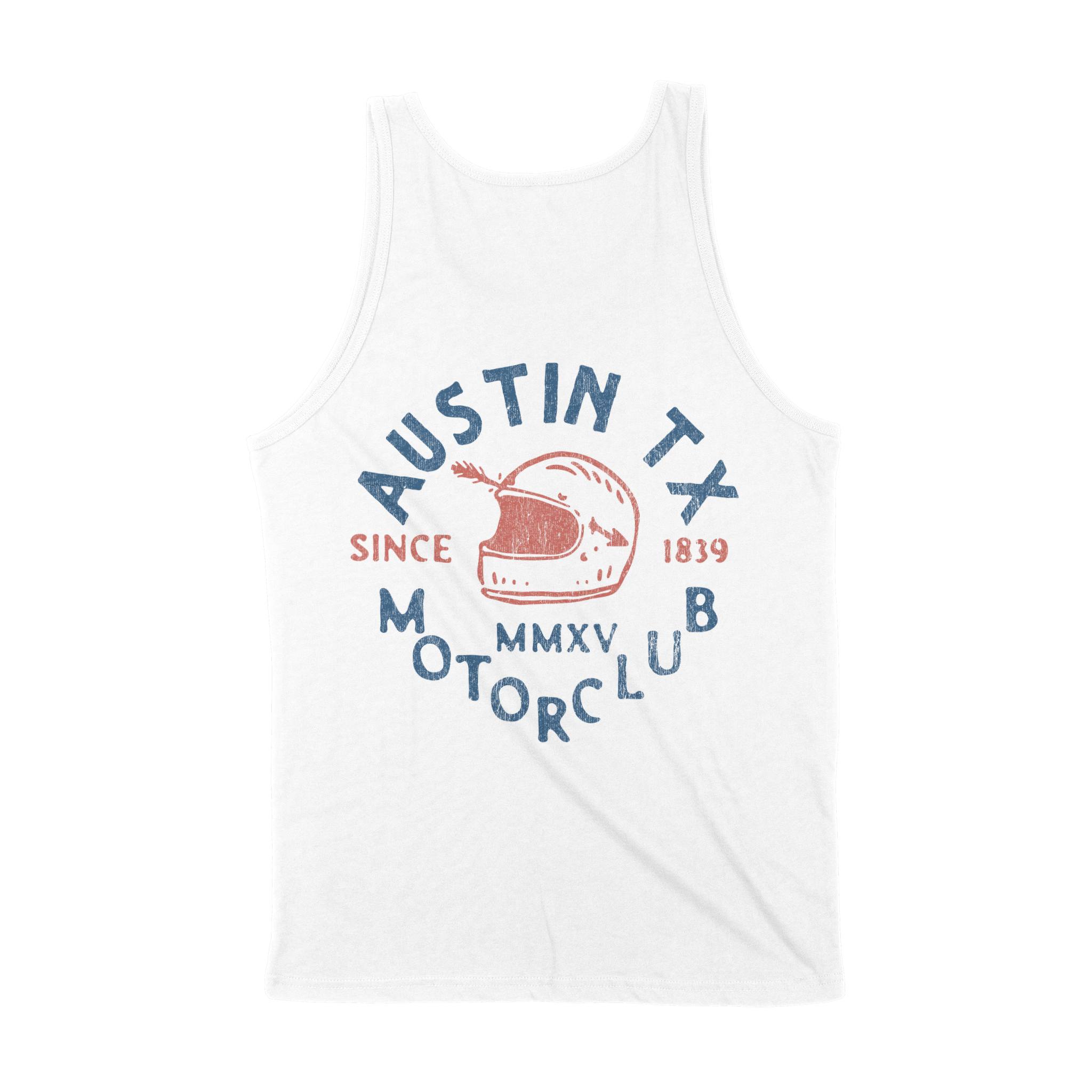 Austin Tank Top in White - back view