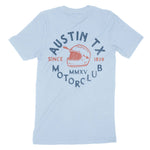 Austin T-Shirt in Baby Blue - back view
