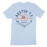 Austin T-Shirt in Baby Blue - back view