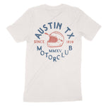 Austin Moto Helmet T-Shirt in Vintage - back view