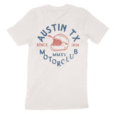 Austin Moto Helmet T-Shirt in Vintage - back view