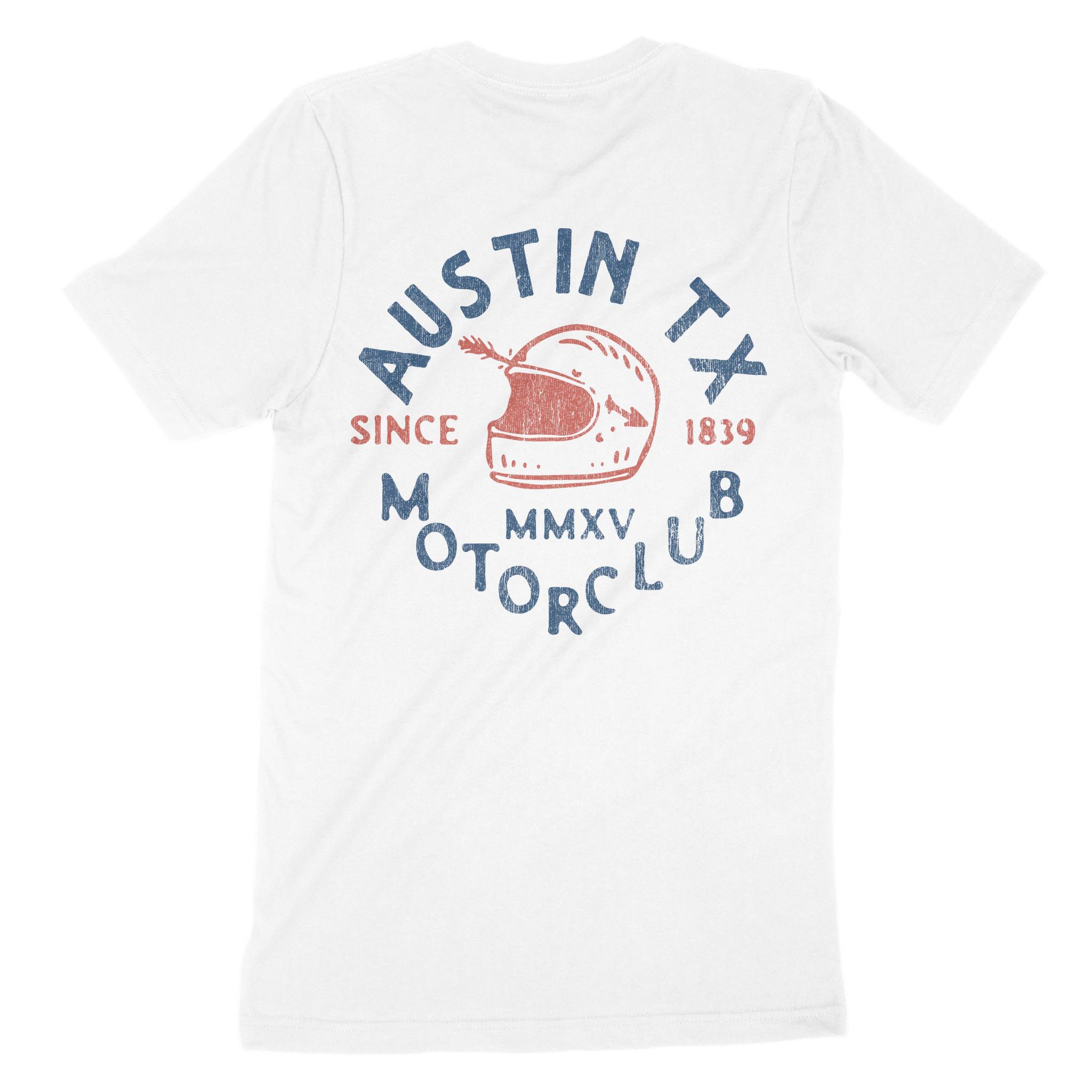 Austin T-Shirt in White - back view