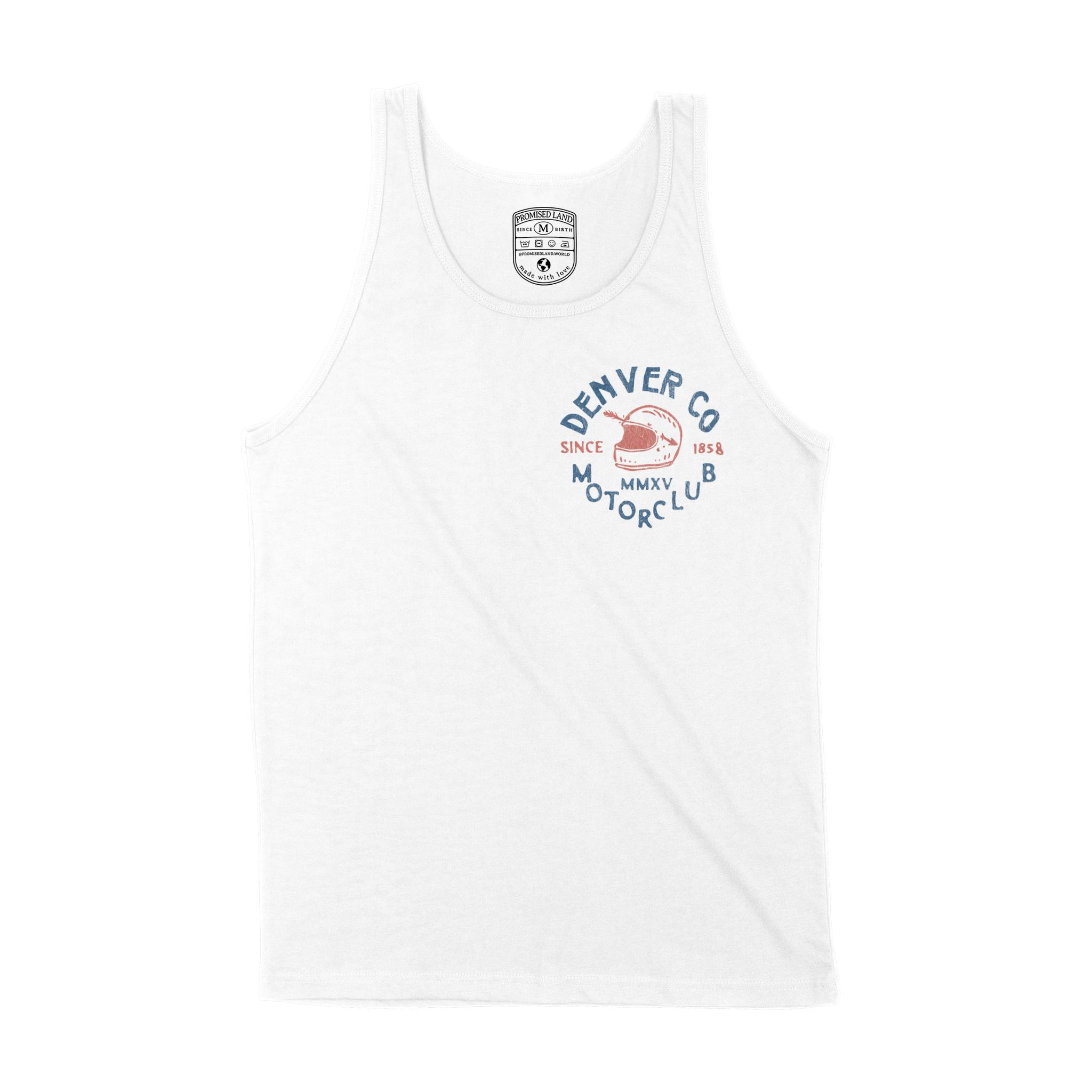 Denver Tank Top in White - front view
