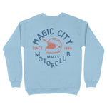 Miami Crewneck in Light Blue - back view