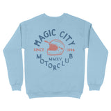Miami Crewneck in Light Blue - back view