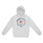 Miami Moto Helmet Hoodie White front