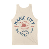 Miami Moto Helmet Tank Top Natural back