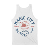 Miami Moto Helmet Tank Top White back