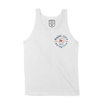 Miami Moto Helmet Tank Top White front