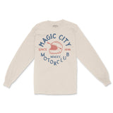 Miami Moto Helmet Longsleeve in Natural - front view