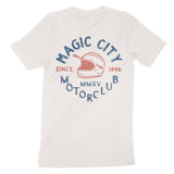 Miami Moto Helmet T-Shirt in Vintage - back view