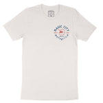 Miami Moto Helmet T-Shirt in Vintage - front view