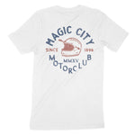 Miami Moto Helmet T-Shirt White back