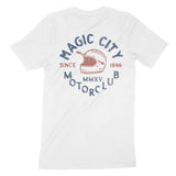 Miami Moto Helmet T-Shirt White back