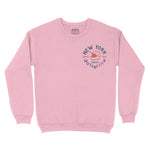 New York Moto Helmet Crewneck Light_Pink front