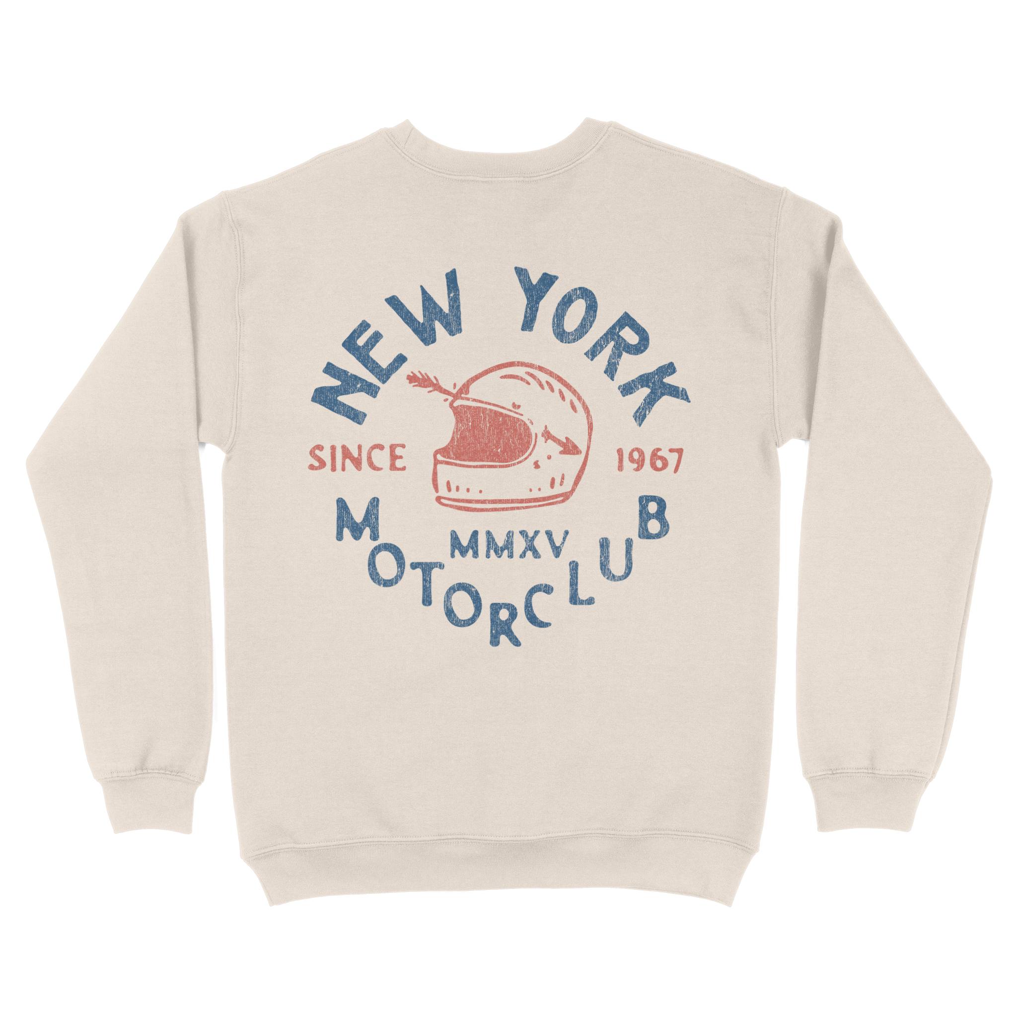 New York Crewneck in Natural - back view