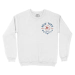 New York Moto Helmet Crewneck White front