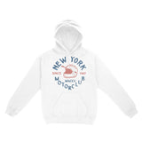 New York Hoodie in White - front view