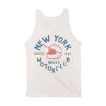 New York Moto Helmet Tank Top in Vintage - back view