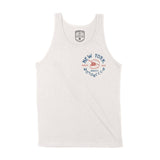 New York Moto Helmet Tank Top in Vintage - front view