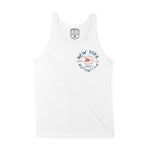 New York Tank Top in White - front view