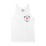 New York Tank Top in White - front view