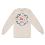 New York Moto Helmet Longsleeve in Natural - front view