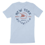 New York Moto Helmet T-Shirt Baby_Blue back