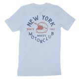 New York Moto Helmet T-Shirt Baby_Blue back