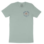 New York Moto Helmet T-Shirt Dusty_Blue front