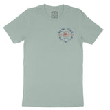 New York Moto Helmet T-Shirt Dusty_Blue front