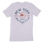 New York Moto Helmet T-Shirt Lavender_Dust back