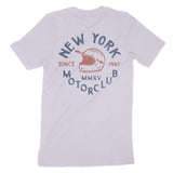 New York Moto Helmet T-Shirt Lavender_Dust back