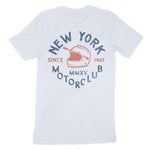 New York T-Shirt in Light Blue - back view