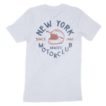 New York Moto Helmet T-Shirt Light_Blue back